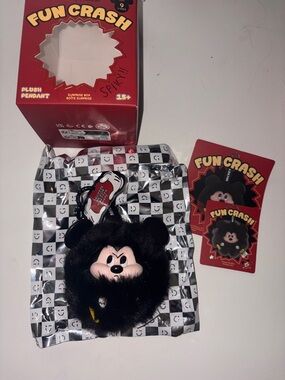 Trendy Brand New Miniso Mickey Fun Crash  Plush Pendant - Crazy Mickey🔥
